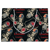 Sports Boots Fashion Pattern  ラージペーパーバッグ (正面)