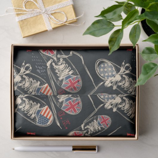 Sports Boots Fashion Pattern  薄葉紙 (ギフト)