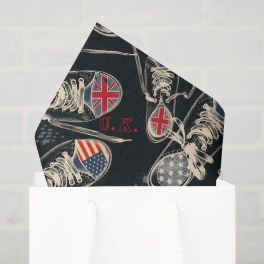 Sports Boots Fashion Pattern  薄葉紙 (ギフトバッグ)