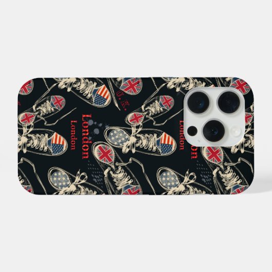 Sports Boots Fashion Pattern iPhoneケース (裏面横)