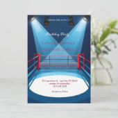 sports boxing birthday invitation 招待状 (スタンド正面)