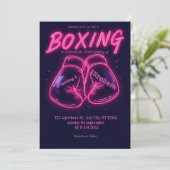 sports boxing birthday invitation 招待状 (スタンド正面)
