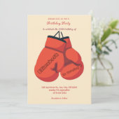 sports boxing birthday invitation 招待状 (スタンド正面)