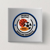 Sports Button 缶バッジ (正面)