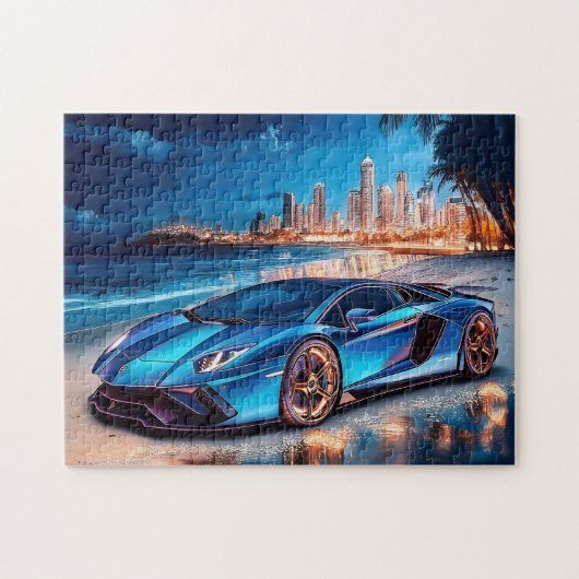 Sports Car Game Puzzle ジグソーパズル (横)