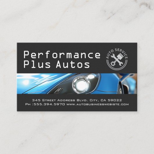 Sports Car | Performance Autos | Repair  名刺 (正面)