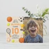 Sports Champion Birthday Party 招待状 (スタンド正面)