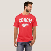 Sports Coach Funny Referee PEeacher girl retro Tシャツ (正面フル)