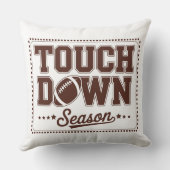 Sports Fan Football Throw Pillow クッション (裏面)