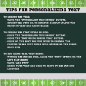 Sports Game Day Tailgate Football Field ペーパープレート