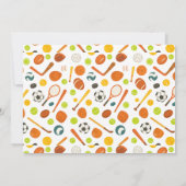 Sports Game Time All-Star 7th Birthday Party | Boy 招待状 (裏面)