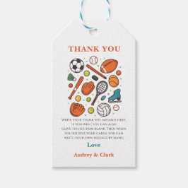 Sports Game Time All-Star Birthday | Kids Sport ギフトタグ