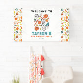 Sports Game Time All-Star Birthday | Kids Sport 横断幕 (インサイチュ)