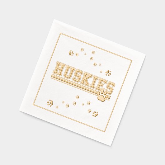 Sports Huskies  箔ナプキン (左)