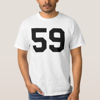 Sports Jersey Black Favorite Lucky Number #59 Tシャツ