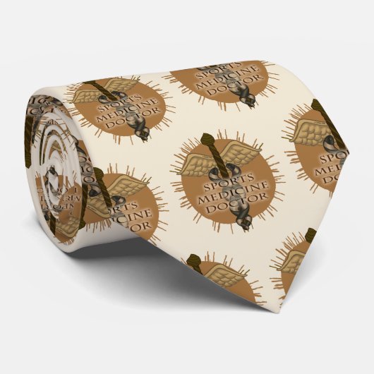 Sports Medicine Doctor caduceus ネクタイ (ロール)