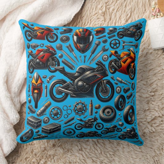 Sports Motorcycles: Speed and Performance クッション (ブランケット)