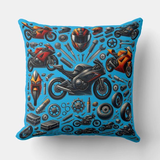 Sports Motorcycles: Speed and Performance クッション (正面)