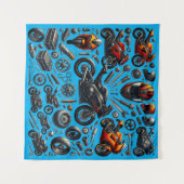 Sports Motorcycles: Speed and Performance タペストリー (正面(横))