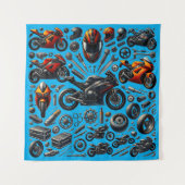 Sports Motorcycles: Speed and Performance タペストリー (正面)