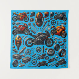 Sports Motorcycles: Speed and Performance タペストリー