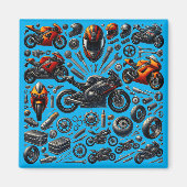 Sports Motorcycles: Speed and Performance マグネット (正面)