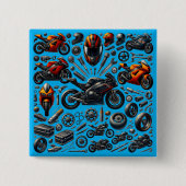 Sports Motorcycles: Speed and Performance 缶バッジ (正面)