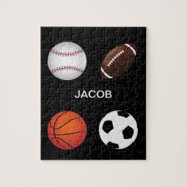 " SPORTS" PUZZLE WITH CHILDS NAME. ジグソーパズル