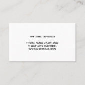 Sports Racing Car | Auto Body Shop 名刺 (裏面)