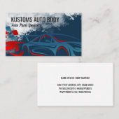 Sports Racing Car | Auto Body Shop 名刺 (正面/裏面)