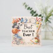 Sports Teacher Thank You Gift End of School Year (スタンド正面)