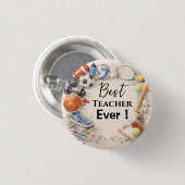 Sports Teacher Thank You Gift End of School Year 缶バッジ (正面&裏面)