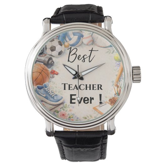 Sports Teacher Thank You Gift End of School Year 腕時計 (正面)