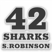 SPORTS TEAM — パーソナライズされた Playerスタンプ シール (正面)