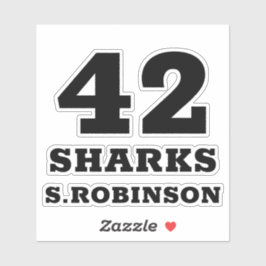 SPORTS TEAM — パーソナライズされた Playerスタンプ シール