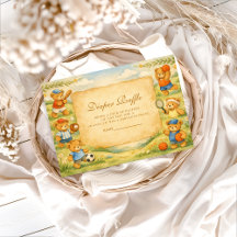 Sports Teddy Bear Baby Shower Diapper Raffle