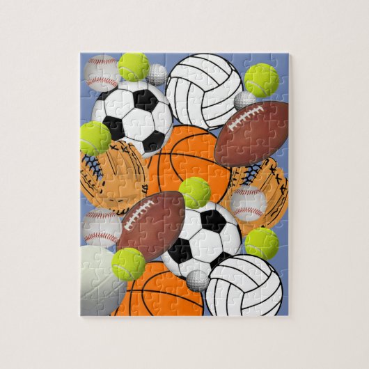 Sports Themed Jigsaw Puzzle ジグソーパズル (縦)