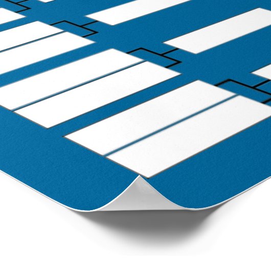 Sports Tournament Bracket ポスター (角)