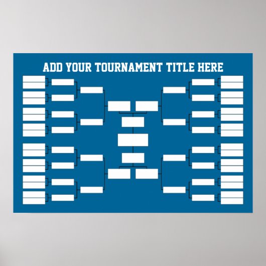 Sports Tournament Bracket ポスター (正面)