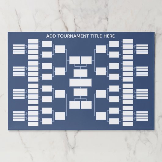 Sports Tournament Bracket for 48 teams ペーパーパッド (正面)