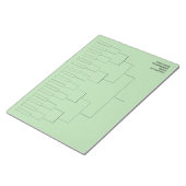 Sports tournament draw template for 32 players ノートパッド (アングル)