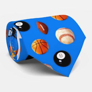 SportsBallsMediumBlue ネクタイ