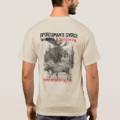 Sportsman's Choice Taxidermy Moose T-Shirt Tシャツ (裏面)