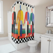 Sportsmens by Kazimir Malevich シャワーカーテン (インサイチュ)
