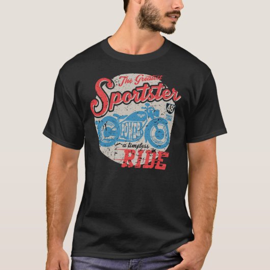 Sportster力の乗車 Tシャツ (正面)