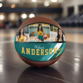 Sporty 3フォトコラージプレーヤー名とチーム番号 バスケットボール