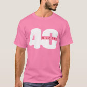 SPORTY 40 Sports インスパイア 40th BIRTHDAY Tシャツ (正面)