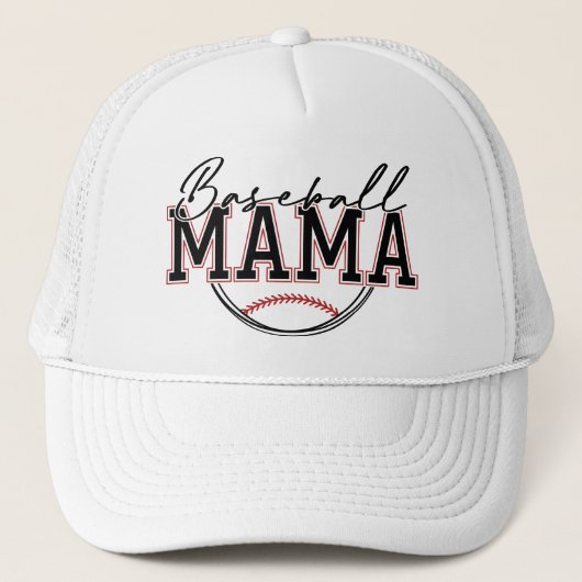 Sporty Baseball Mama Vibes Ball Cap キャップ (正面)