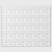 Sporty Charm Golf Themed Birthday Fun Playful ラッピングペーパー (フラット)