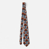Sporty Federal Blue Football Tie ネクタイ (裏面)